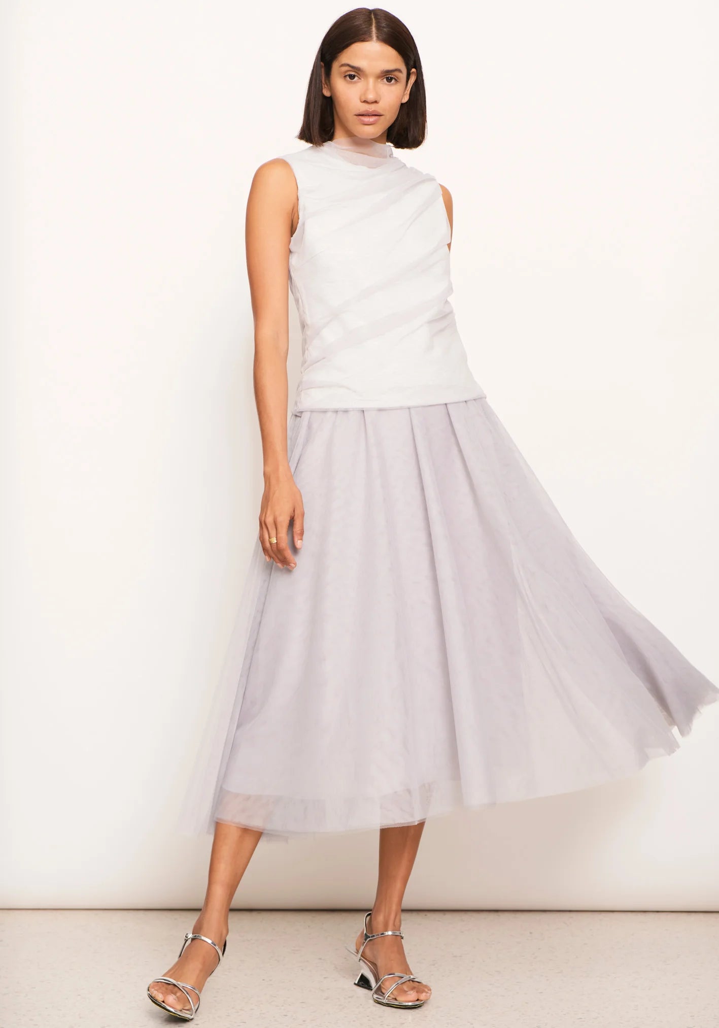 Keel Tulle Skirt - Silver - 25% OFF AUTOMATICALLY APPLIED AT CHECKOUT