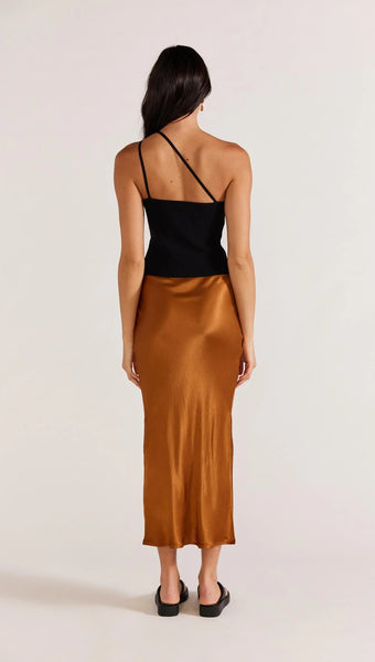Rayna Midi Skirt - Copper A FURTHER 15% OFF AUTOMATICALLY APPLIED AT CHECKOUT - et seQ fashion