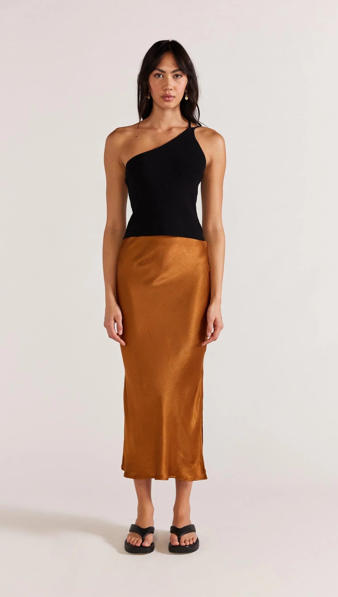 Rayna Midi Skirt - Copper A FURTHER 15% OFF AUTOMATICALLY APPLIED AT CHECKOUT - et seQ fashion