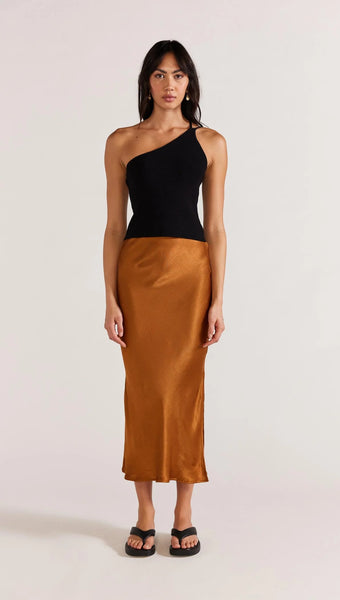 Rayna Midi Skirt - Copper
