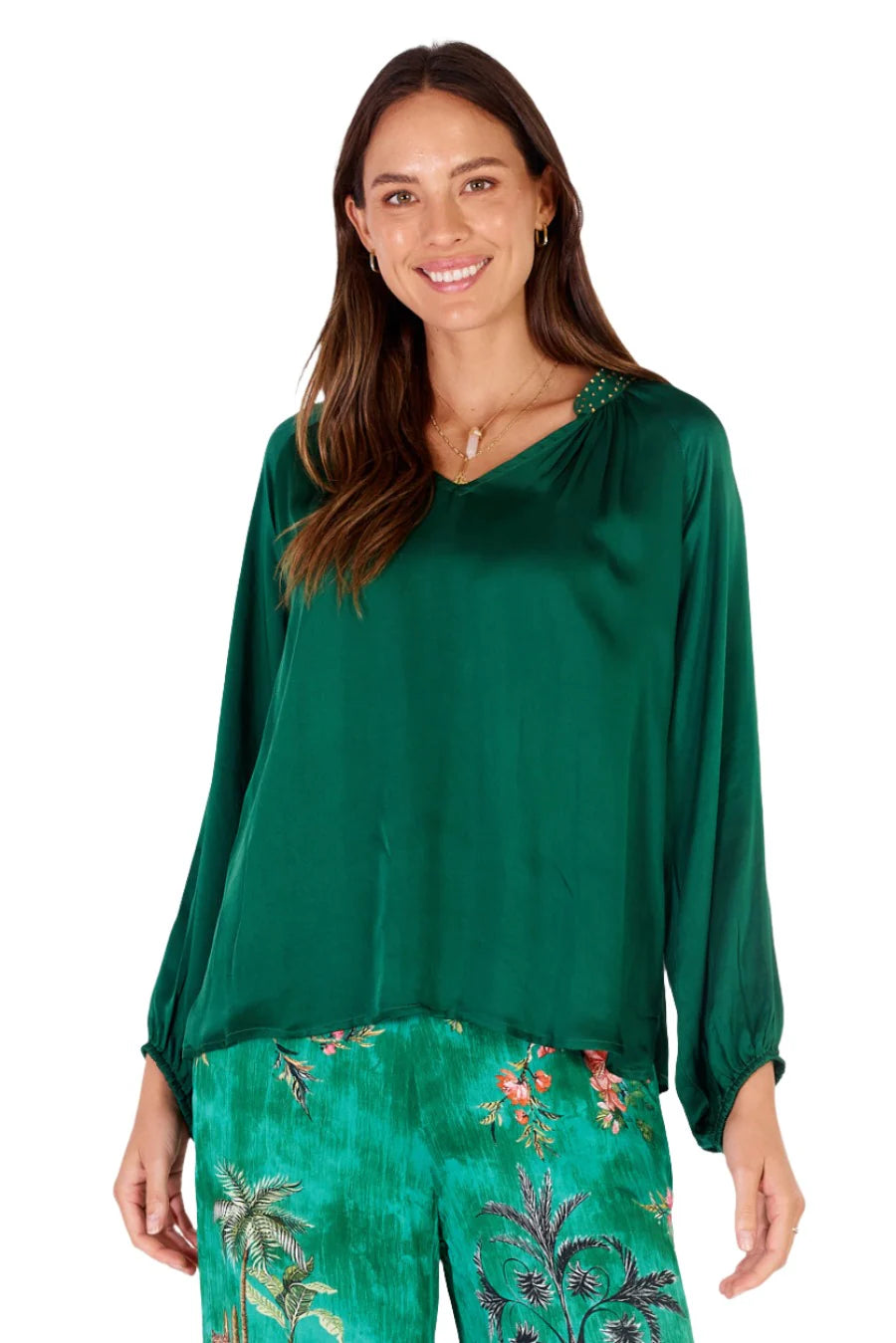 Marigold Shirt - Green - 30% OFF AUTOMATICALLY APPLIED AT CHECKOUT