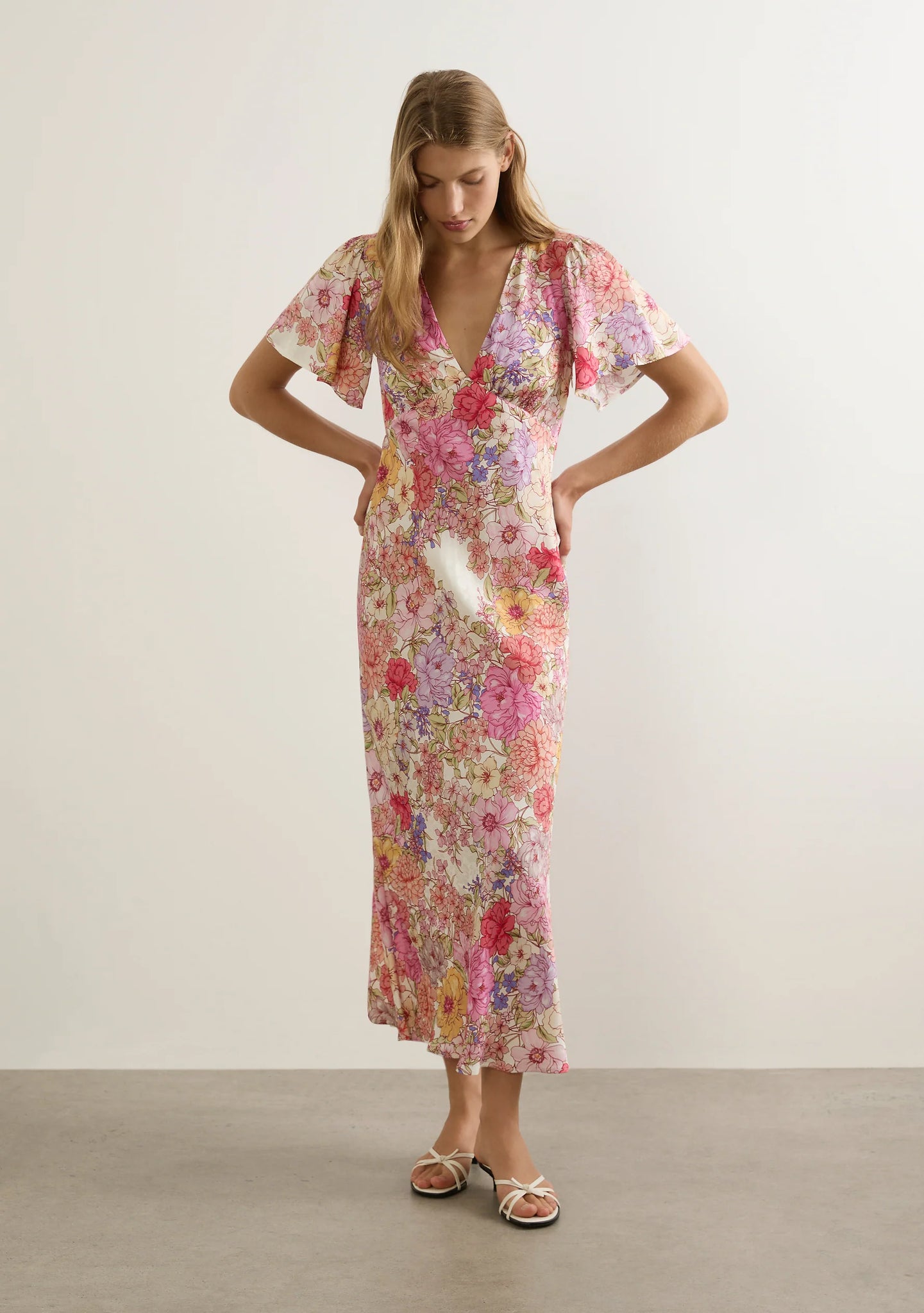 Calais Midi Dress - Floral