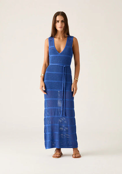 Carmen Knit Midi Dress - Sodalite Blue - 25% OFF AUTOMATICALLY APPLIED AT CHECKOUT