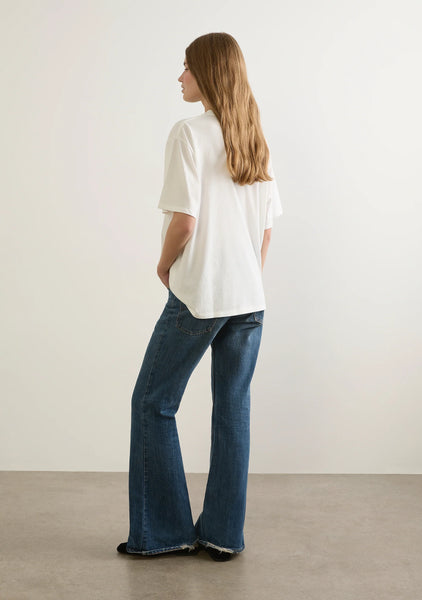 Be Good To Your Mother Boyfriend Tee - White - et seQ fashion