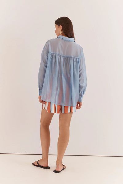 Val Oversized Shirt - Pale Blue - et seQ fashion