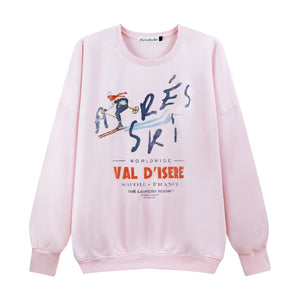 Apres Ski Savoie France Jumper - Blush Pink