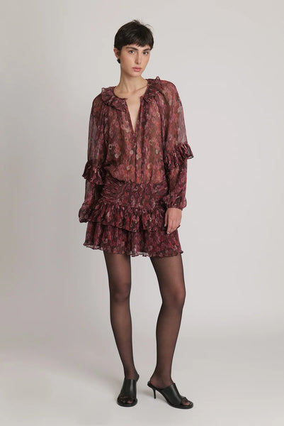 Reggae Top - Ruby Print A FURTHER 15% OFF AUTOMATICALLY APPLIED AT CHECKOUT - et seQ fashion