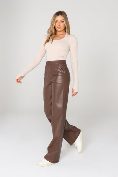 Sadie Pants - Choc - et seQ fashion