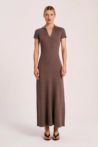 Tove Knit Dress - Espresso - A FURTHER 15% OFF AUTOMATICALLY APPLIED AT CHECKOUT - et seQ fashion