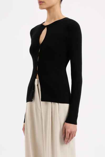 Simone Knit Top - Black - A FURTHER 15% OFF AUTOMATICALLY APPLIED AT CHECKOUT