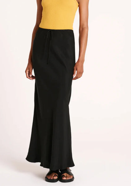 Lea Cupro Skirt - Black - et seQ fashion