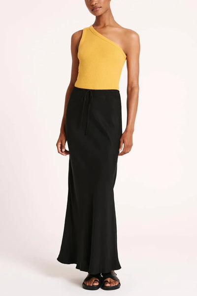 Lea Cupro Skirt - Black - et seQ fashion