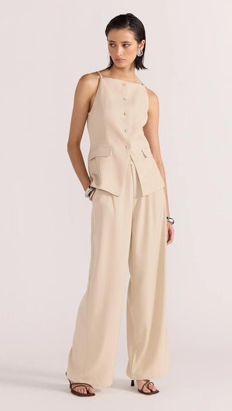 Hayden Longline Vest - Beige
