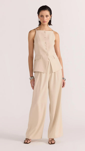 Hayden Longline Vest - Beige