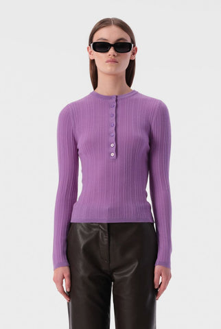Flippa Knit Top - Violet