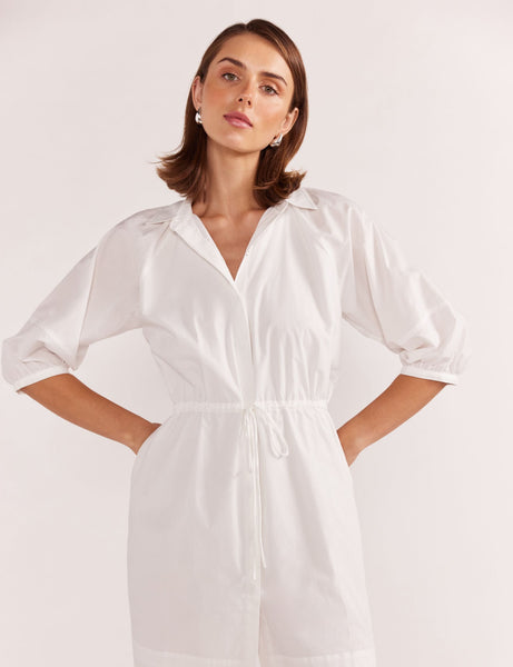 Maya Mini Shirtdress - White 30% OFF AUTOMATICALLY APPLIED AT CHECKOUT