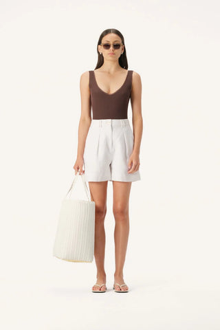 Cassis Short - White A FURTHER 15% OFF AUTOMATICALLY APPLIED AT CHECKOUT - et seQ fashion