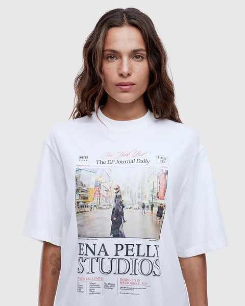 EP Journal Tee - Vintage White - et seQ fashion