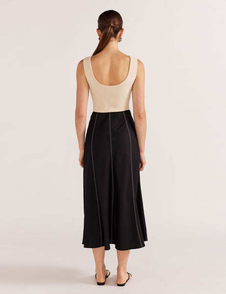 Theory Midi Skirt - Black