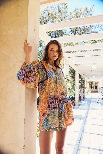 Liora Isla Shirt - Liora Patch Print - et seQ fashion