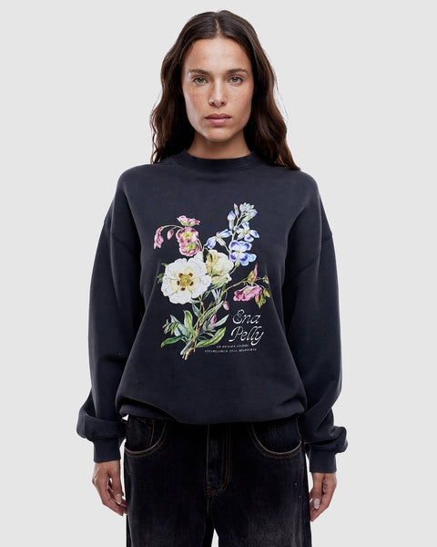 Vintage Bouquet Sweatshirt - Vintage Black - et seQ fashion