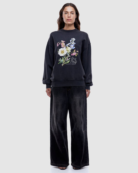 Vintage Bouquet Sweatshirt - Vintage Black - et seQ fashion