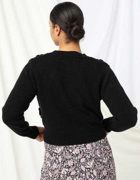 Audrey Knitted Cardigan - Black - et seQ fashion