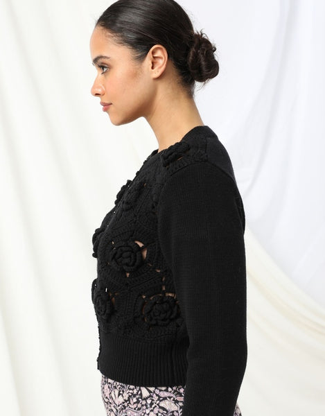 Audrey Knitted Cardigan - Black - et seQ fashion