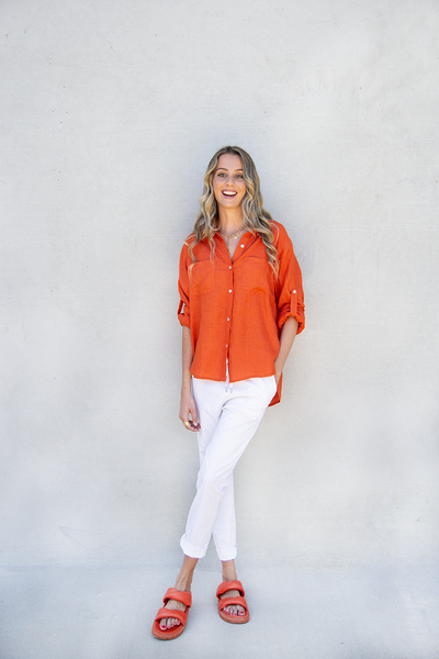 Hailey Shirt - Orange