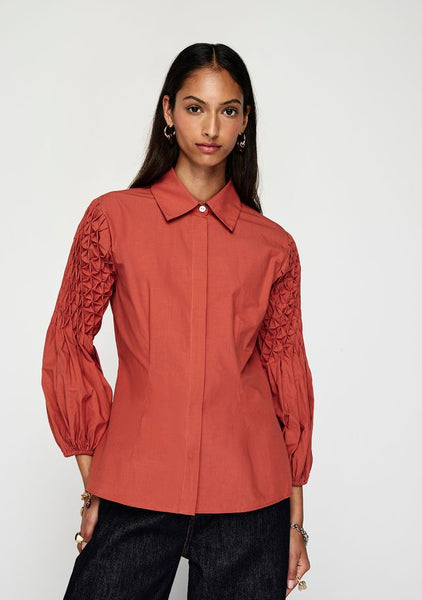 Alix Blouse - Cranberry