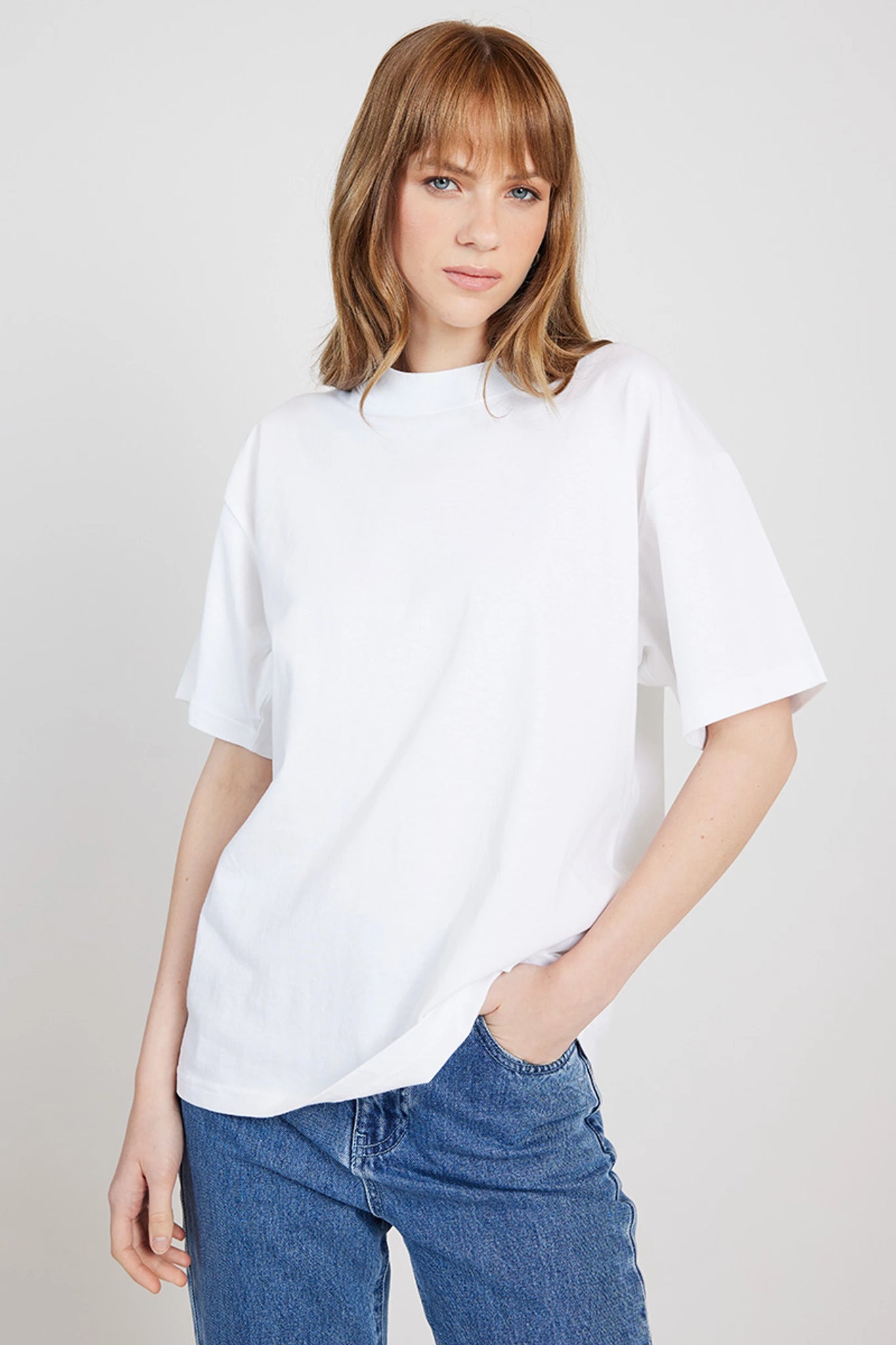 Organic Boyfriend Tee - White - et seQ fashion