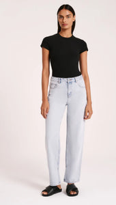 Organic Split Hem Jean - Clear Blue - et seQ fashion