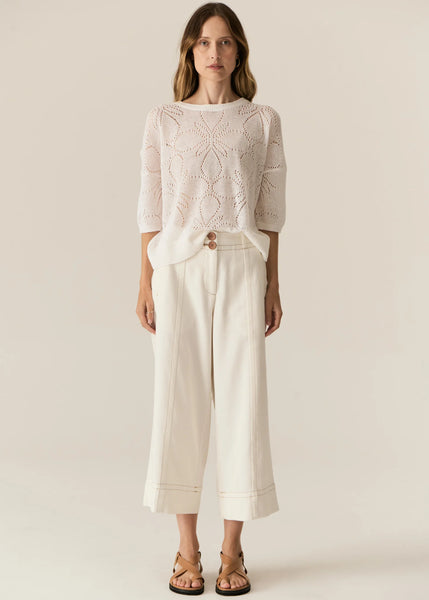 Carsen Crop Pants - Ecru