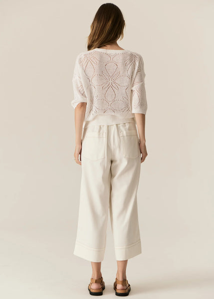 Carsen Crop Pants - Ecru