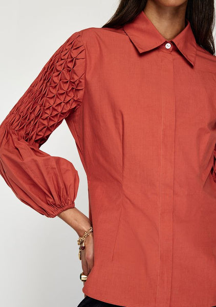 Alix Blouse - Cranberry
