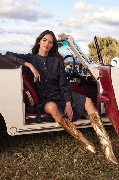 Snapshot Dress - Dark Denim