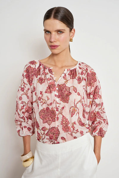Vow Top - Rose Paisley