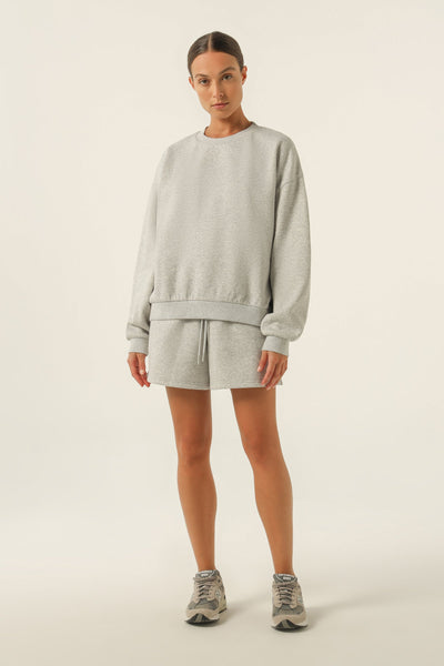 Carter Curated Sweat - Grey Marle - et seQ fashion