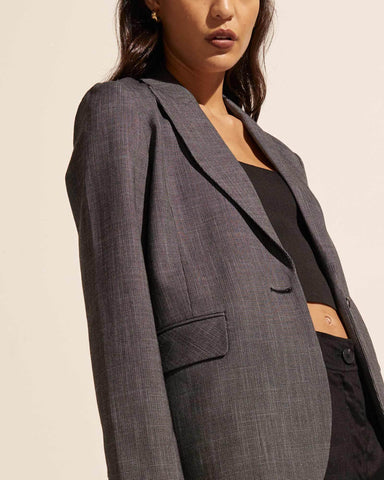Index Jacket - Charcoal Mini - et seQ fashion