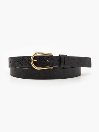 Classic Denim Belt - Black - et seQ fashion