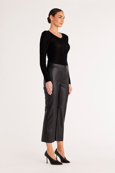 Arlo Vegan Pant - Black - et seQ fashion