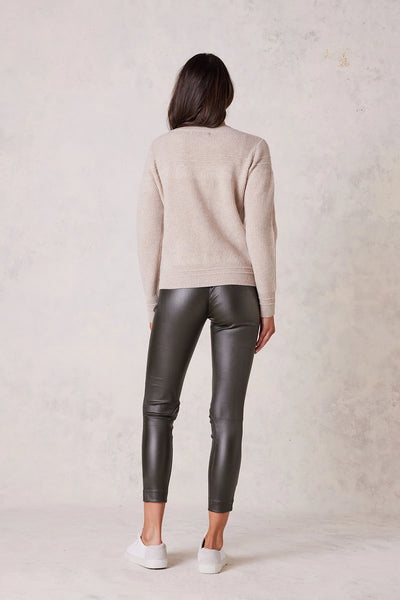Nadia Wax Pant - Khaki - et seQ fashion