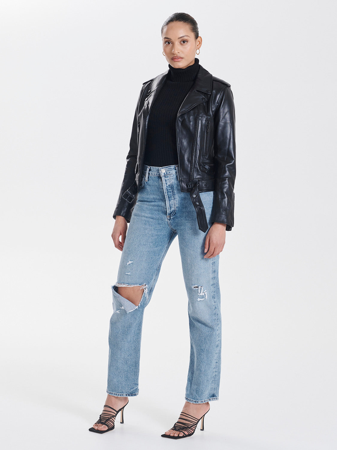 New Yorker Biker Jacket Black Black et seQ fashion