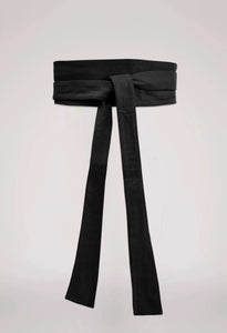 Castro Wide Leather Belt - Black - et seQ fashion