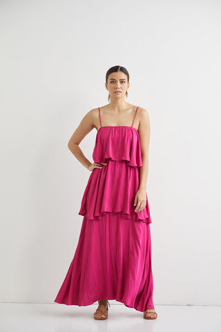 Tier Maxi - Fuschia - et seQ fashion